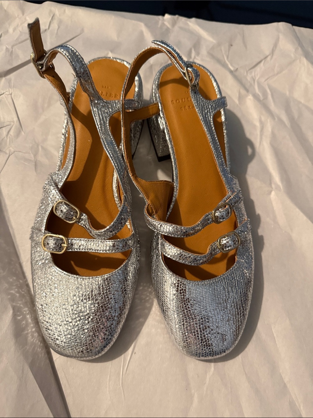 Sezane Paula babies silver size 37